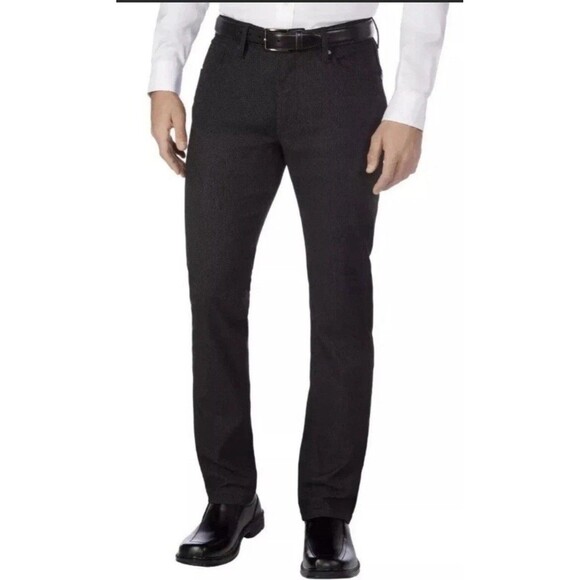 Urban Star Men’s Strech Relaxed Fit Straig Leg Pants Black Size 30x30 - Picture 3 of 6